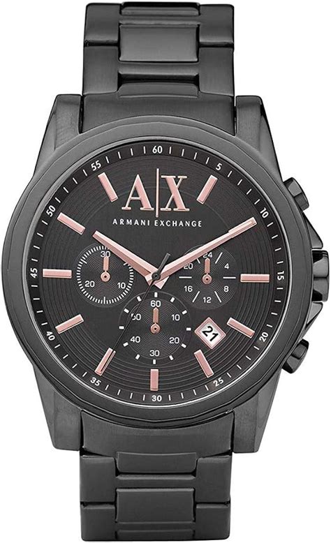 armani exchange relojes hombre deportivo color naranja precio